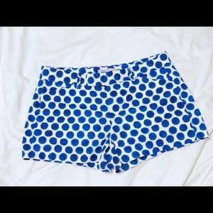 Royal Blue Polk Dot Shorts